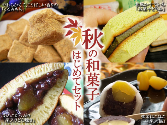 [秋限定]秋の和菓子はじめてセット